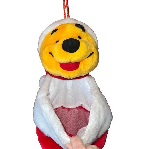 Disney Winnie the Pooh 3D Plush Head Christmas Stocking - Picture 2 of 6